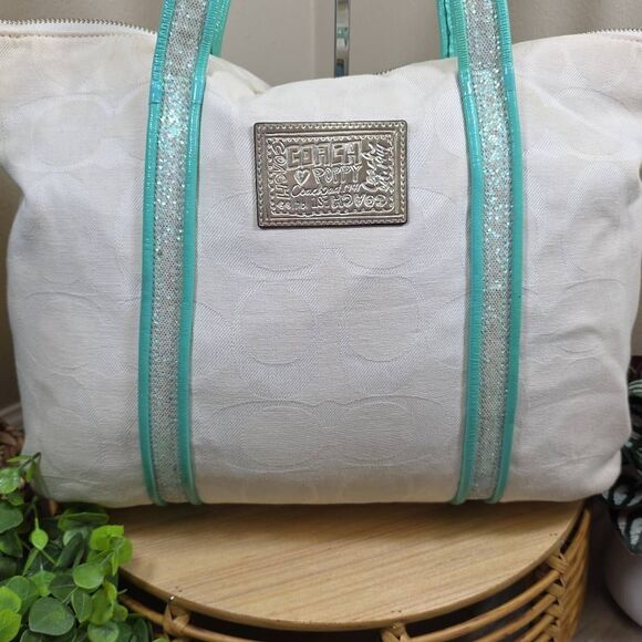 Coach Poppy “Is a Girl Glam Graffiti” Tote - Picture 5 of 16